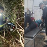 Conducía con un altísimo grado de alcohol en sangre, despistó con la moto y sufrió graves fracturas
