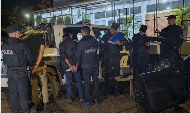 Ataques armados El Soberbio detención alias Tata coche fúnebre quemado