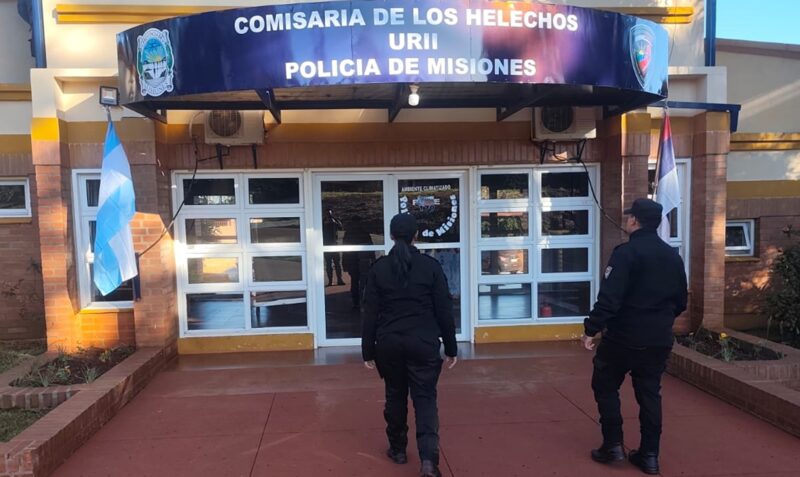 Accidente arma de fuego Los Helechos colono herido escopeta