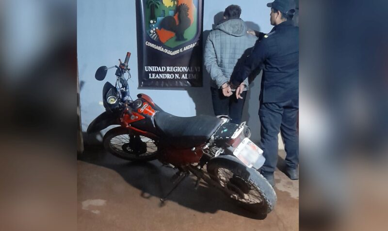 Motociclista evadió control Andrade Ruta 3 policía embestido