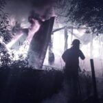 un incendio consumió una vivienda en Santa Ana y hallaron un cuerpo entre los escombros