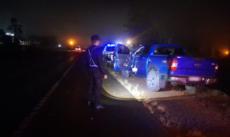 Siniestro vial Leandro N. Alem Ruta Nacional 14 Ford Ranger alcoholemia positiva