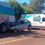 Alem: Un automovilista herido tras impactar contra un camión de combustible en la Ruta 14