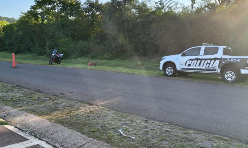 Accidente Arroyo del Medio Ruta 30 menores heridos choque moto bicicleta