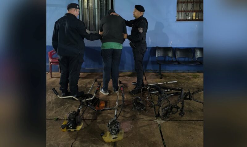 robo Alem changas pedido de trabajo desmalezadoras secuestradas