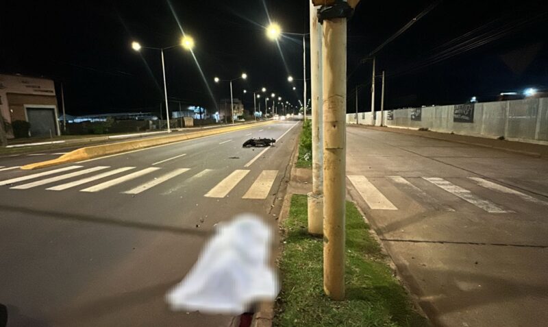 Accidente fatal Posadas Ruta Nacional 12 motocicleta Honda CG