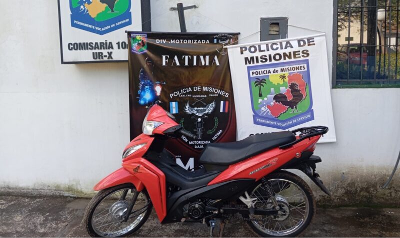 Robo de moto Garupá Honda Wave roja barrio Ñu Porá Posadas