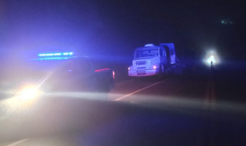camión Ruta 12 Puerto Libertad camionero quemado explosión aire