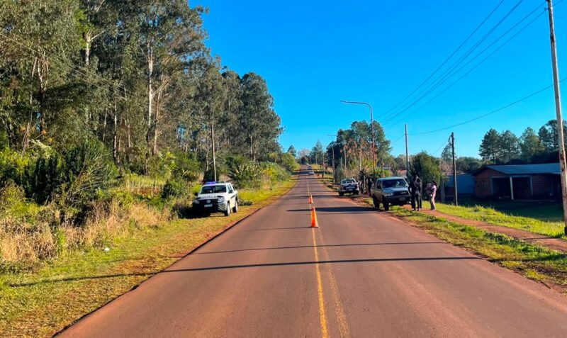 accidente Leandro N. Alem Ruta Provincial 225 ciclista herida