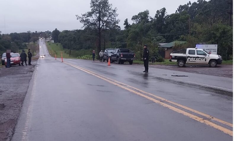 peaton atropellado Ruta Nacional 12 Jardín América Escuela Agrotécnica