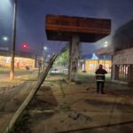 Principio de incendio en una vieja estación de servicio de Posadas