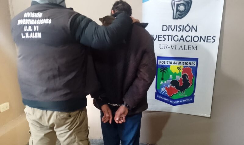 detenido Alem Esteban Z barrio Balbín Ruta Nacional 14