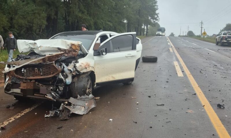 siniestro vial Ruta 12 El Alcázar choque Ejército Argentino Ford Ranger