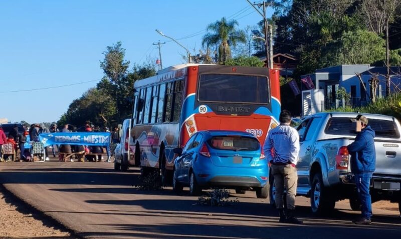 corte Ruta Provincial 17 Escuela 108 Picada Obraje Kilómetro 80 Aula Satélite