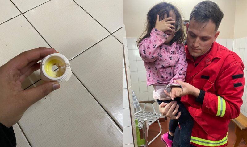 rescate Panambí nena dedo atrapado Bomberos
