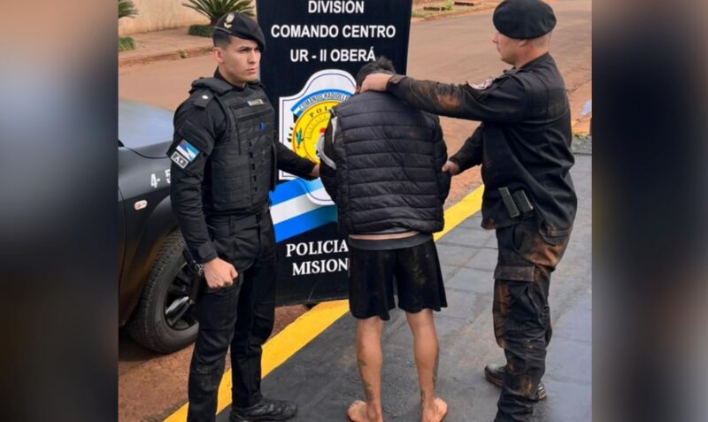 detenido Oberá Alan Emanuel D. S Chespi alias delincuente Villa Mosquere