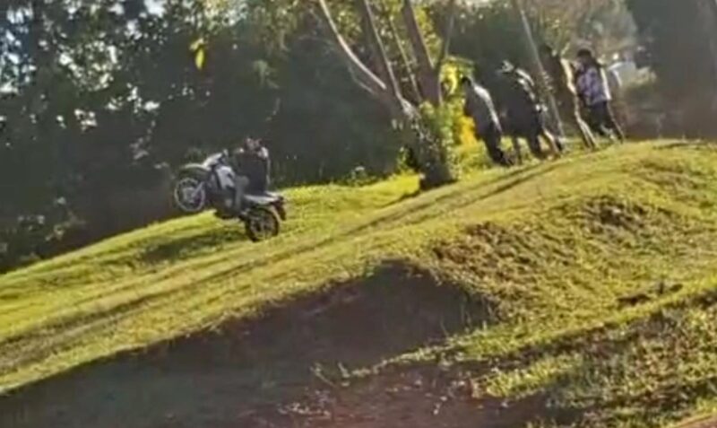 motociclista Oberá barrio Cien Hectáreas calle Guatambú
