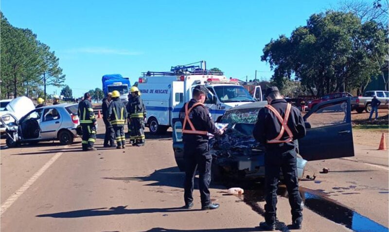 choque San Vicente Ruta Nacional 14 kilómetro 980 Fiat