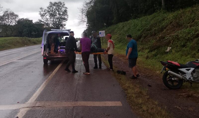 accidente Mado Ruta Nacional 12 Honda Twister
