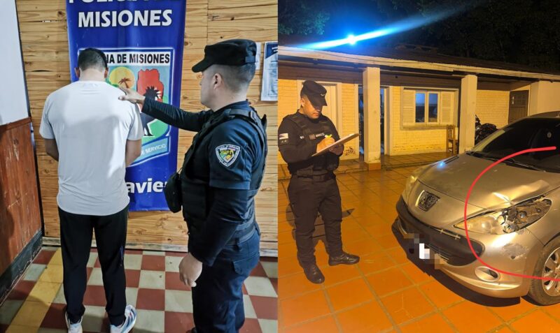 choque San Javier Ruta Provincial 4 Peugeot gris Honda Wave Comisaría de San Javier heridos Misiones