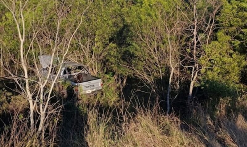 despiste camioneta Ruta 3 Cerro Cora Toyota Hilux