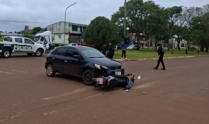 motociclista grave herida San Javier choque avenida Queirel y calle Lassaga