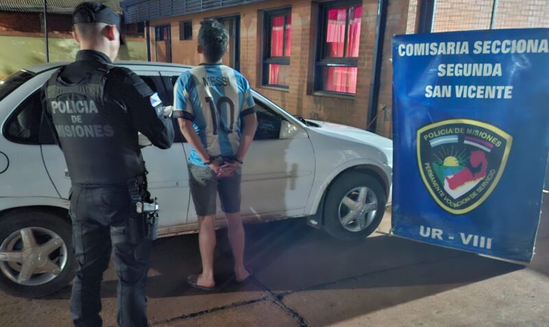 conductor alcoholizado San Vicente Ruta Provincial 13