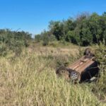 Un automovilista perdió el control de su rodado tras ser encandilado por el sol en Andrade