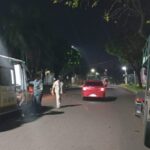 Fuerte choque en la madrugada dejó a dos motociclistas hospitalizados