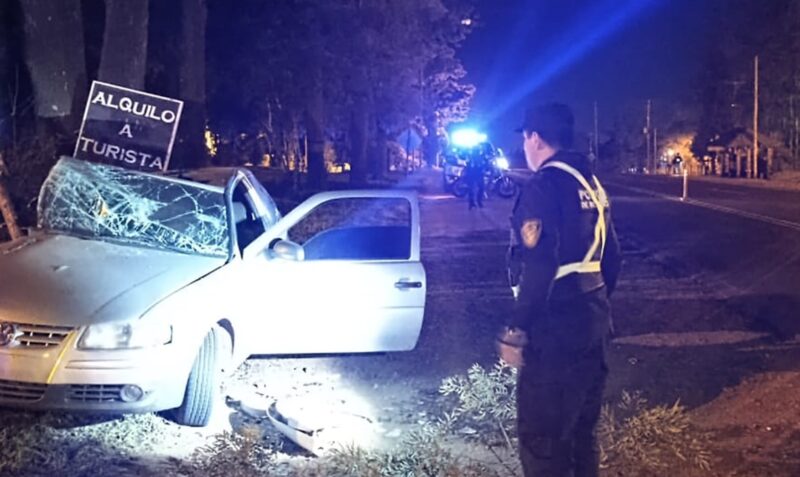 despistar Ruta Nacional 12 Jardín América Volkswagen Gol
