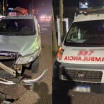 Una ambulancia que iba a una emergencia chocó contra un auto en Posadas: no hubo heridos