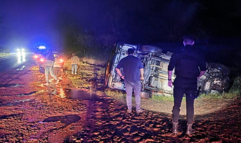 despiste camioneta Ruta Provincial 103 Obera Villa Bonita