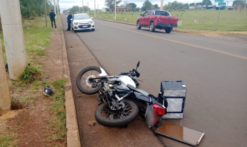 despiste moto Posadas avenida Ozuna Gilera 150