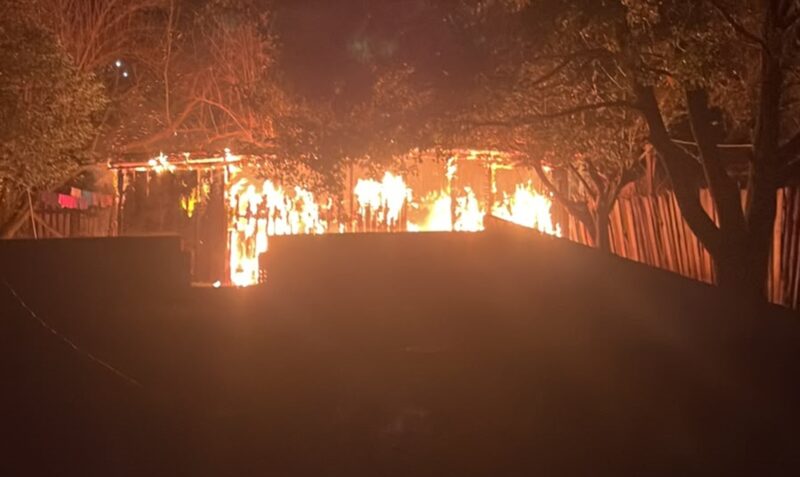 incendio casa Apostoles barrio Timbo Viejo
