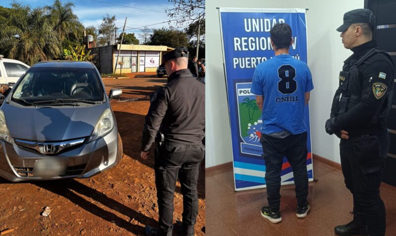 robó auto Puerto Iguazú detenido ex cuñado
