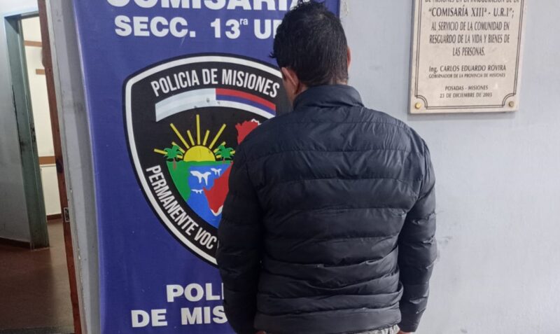 prohibición de acercamiento expareja detenido Posadas desobediencia judicial