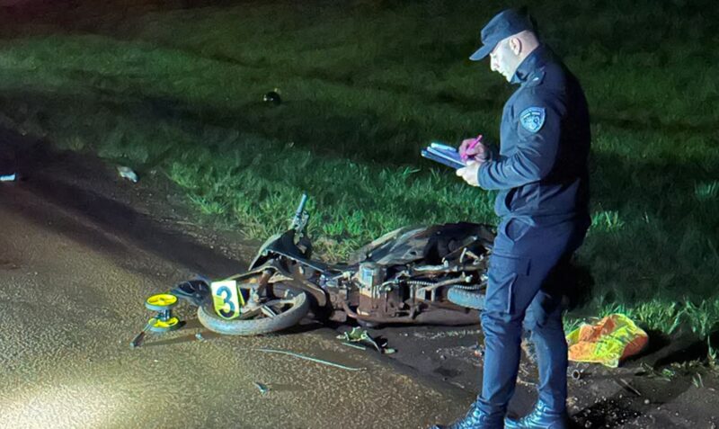 accidente Panambi Ruta 5 motociclista fugado operativo