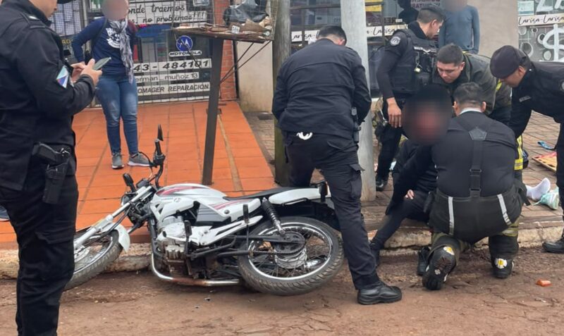 despiste Jardín América motocicleta Yamaha YBR avenida Aconcagua