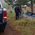 CAMPO RAMÓN: Un Renault 9 terminó en la zanja tras intentar esquivar otro auto