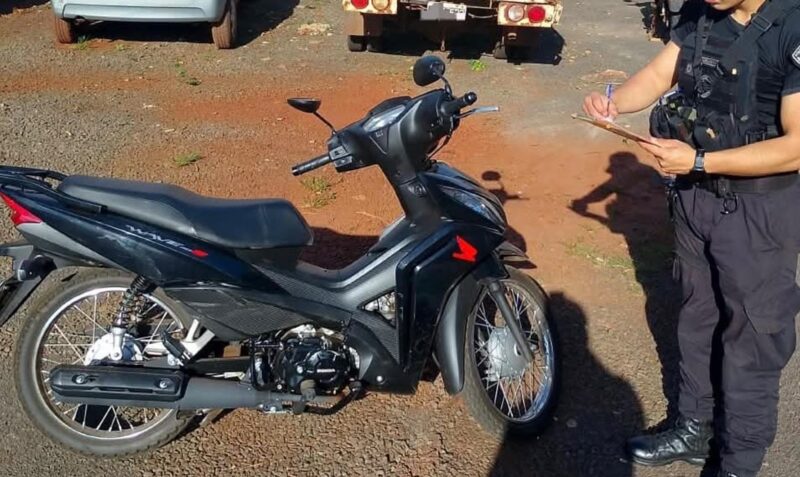 robo moto Obera choco detenido Samic Erasmie