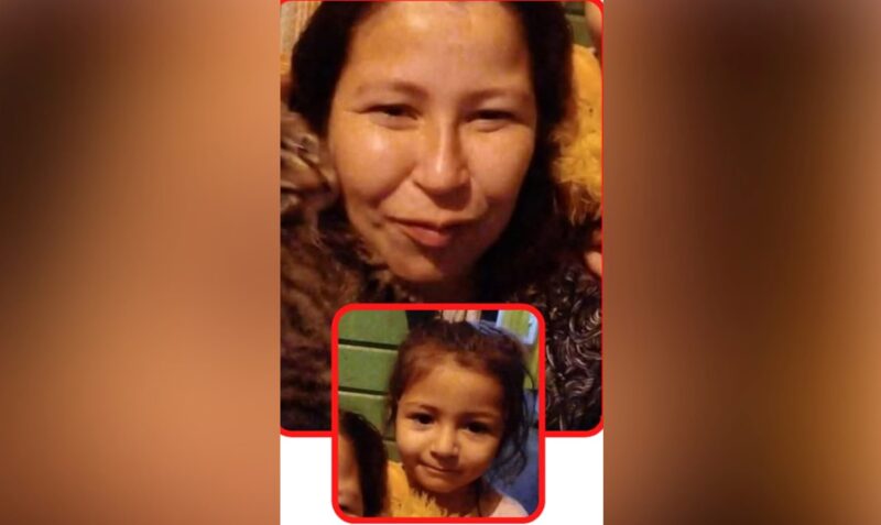 buscan mujer hija desaparecidas Alem