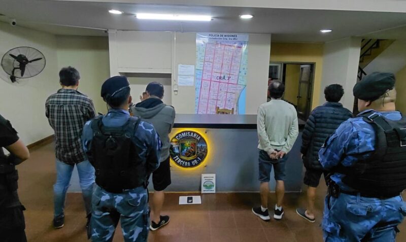 detenciones Posadas operativos policiales Chacra 32 33