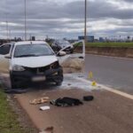 Dramático accidente en la Autovía Acceso Sur mientras cargaba combustible al costado del camino