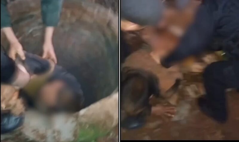 rescate pozo Azara policia sogas