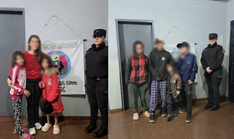 cinco hermanos solos barrio Lapachitos Posadas