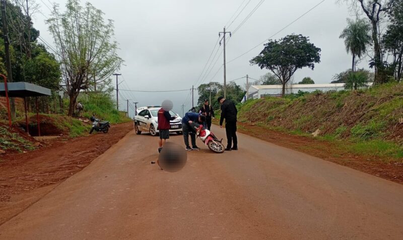 choque Eldorado avenida Fundador auto moto