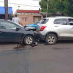 Posadas: Choque en cadena entre tres vehículos en la esquina de San Martín y Urquiza