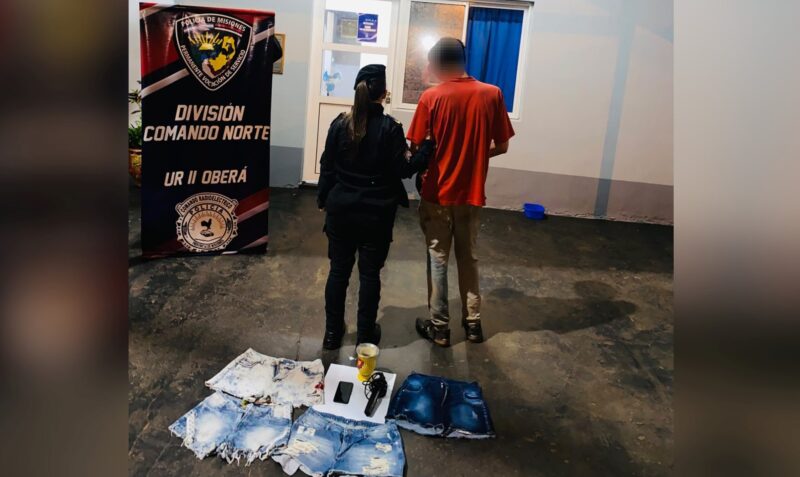 detenido Obera ropa intimida monte robos tanga