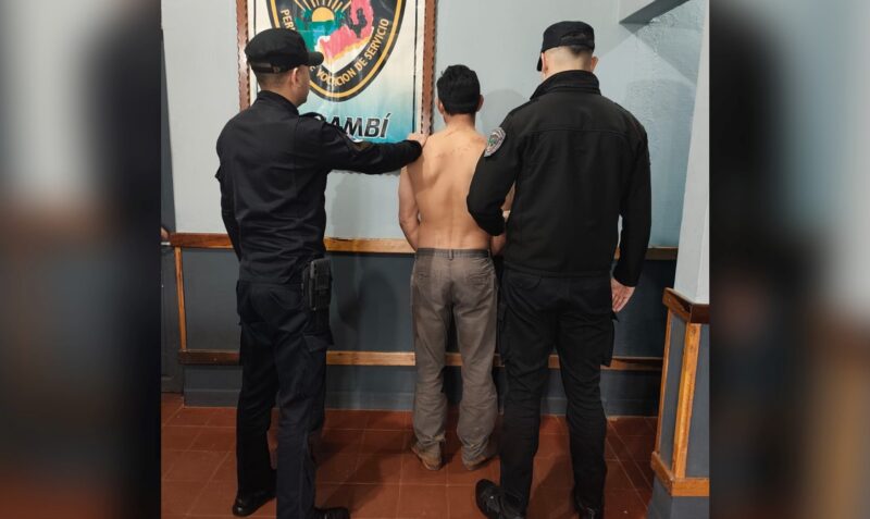 detenido le pego a la madre Panambi