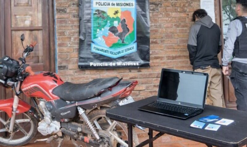 detenido Azara condenas robo Alejandro S camioneta moto